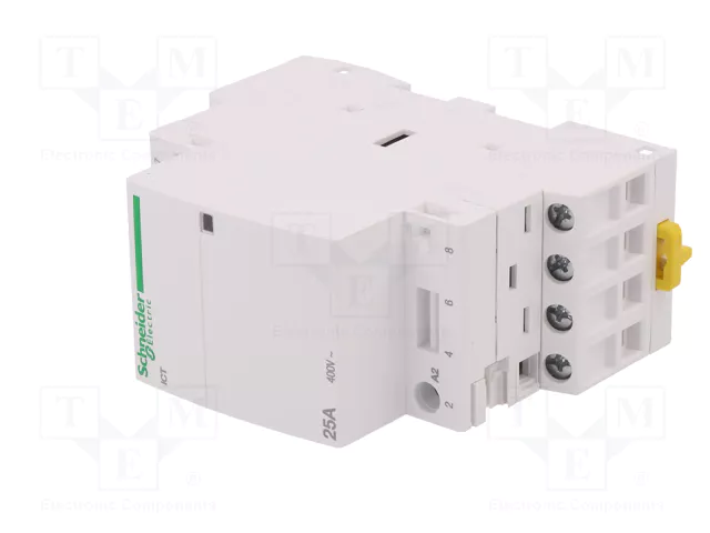 SCHNEIDER ELECTRIC Contactor 4-polar ICT 25A 230-240VAC NO x4 SCHNEIDER ELECTRIC Contactor 4-polar ICT 25A 230-240VAC NO x4