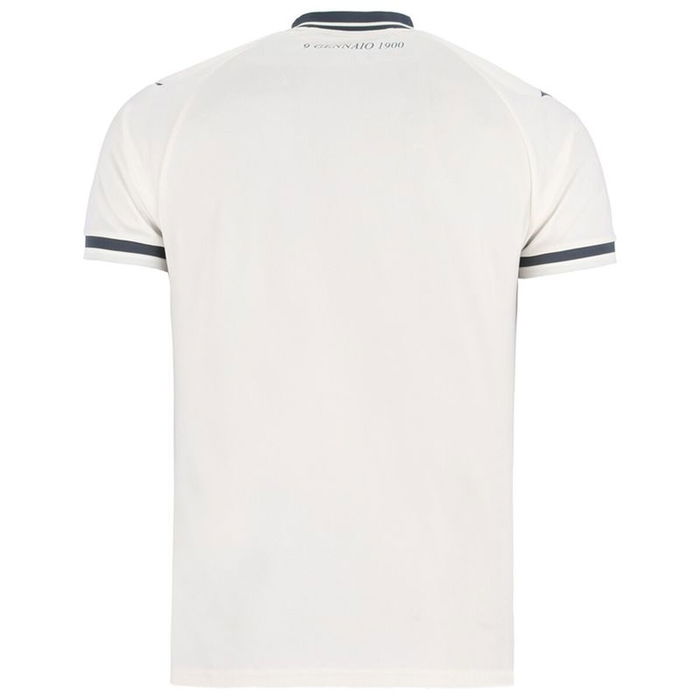 Camiseta de Fútbol de Manga Corta Hombre Mizuno Lazio Away Blanco 11-12 Años