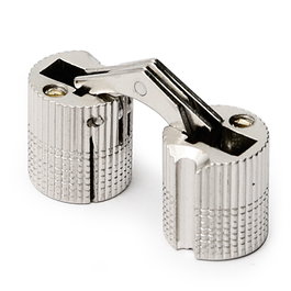 HERRAJES ALK Bisagra Oculta Redonda Latón Níquel 10mm