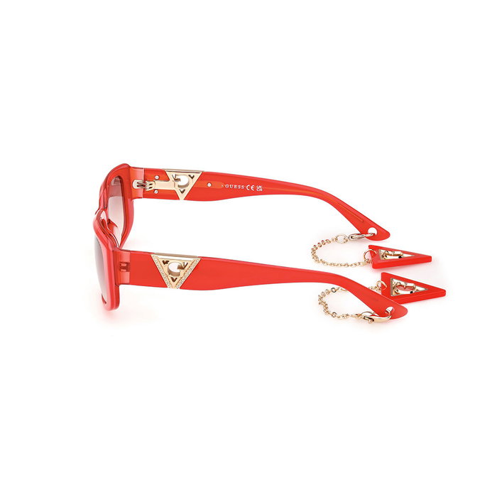 Guess Gafas GU7891 66F 140 mm Gafas de Sol Rectangulares Mujer Rojo Brillante Marrón Degradado Plástico Lujo Guess Gafas GU7891 66F 140 mm Gafas de Sol Rectangulares Mujer Rojo Brillante Marrón Degradado Plástico Lujo