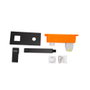 Grifo de baño monomando estilo clásico Negro Latón/Zinc Agua Caliente-Fría QLI-FA-4302