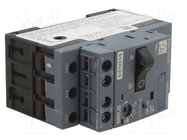 SIEMENS 3RV1011-1BA15 Interruptor motorizado 0,75kW 26A