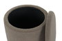 DKD Home Decor Set de 2 Reposapiés de Poliéster y Madera Gris y Azul