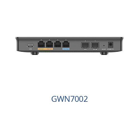 Grandstream GWN7002 Router Multi-WAN Gigabit VPN con Firewalls Integrados Negro Grandstream GWN7002 Router Multi-WAN Gigabit VPN con Firewalls Integrados Negro