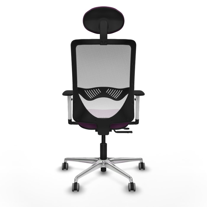 PIQUERAS Y CRESPO Silla de oficina Zulema con mecanismo Sincro/Traslack, Morado y Blanco PIQUERAS Y CRESPO Silla de oficina Zulema con mecanismo Sincro/Traslack, Morado y Blanco