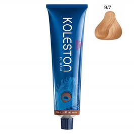 Koleston Perfect, Tinte permanente para el cabello, 9/7 Very Light Brown Blonde, 60 ml