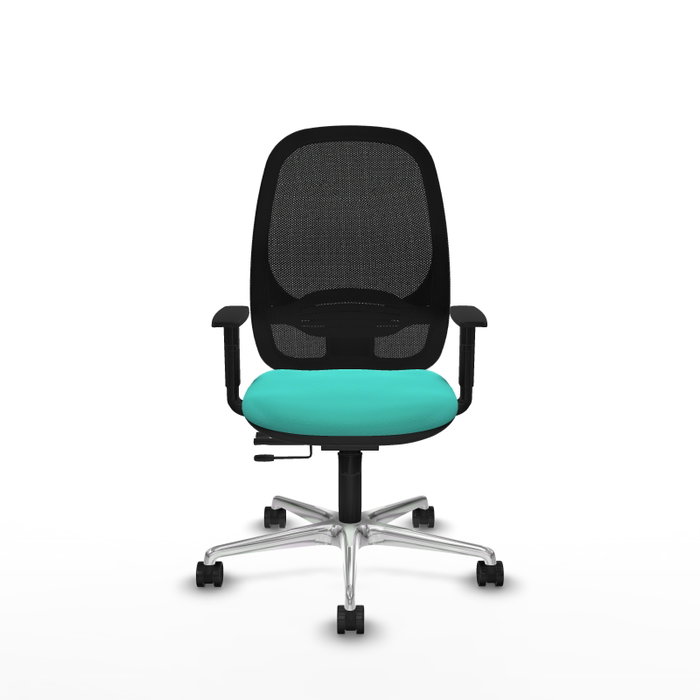 PIQUERAS Y CRESPO Silla de oficina Cilanco Turquesa y Negro