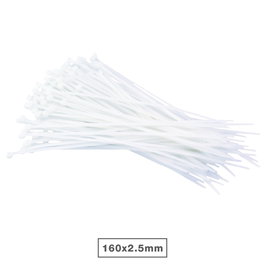 Hantums Bolsa de 100 Bridas de Nylon 160x2.5mm Natural