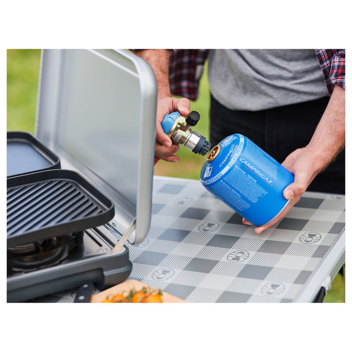 CAMPINGAZ Camping Kitchen 2 Grill & Go CV - Parrilla y cocina de camping rectangular de metal, 490x350x100 mm, 5.5 kg