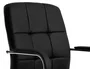 Q-connect Silla Pia Ve Escritorio Simil Piel Base Metalica Negro Altura Max 1050 mm