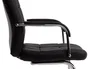 Q-connect Silla Pia Ve Escritorio Simil Piel Base Metalica Negro Altura Max 1050 mm