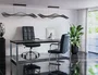Q-connect Silla Pia Ve Escritorio Simil Piel Base Metalica Negro Altura Max 1050 mm