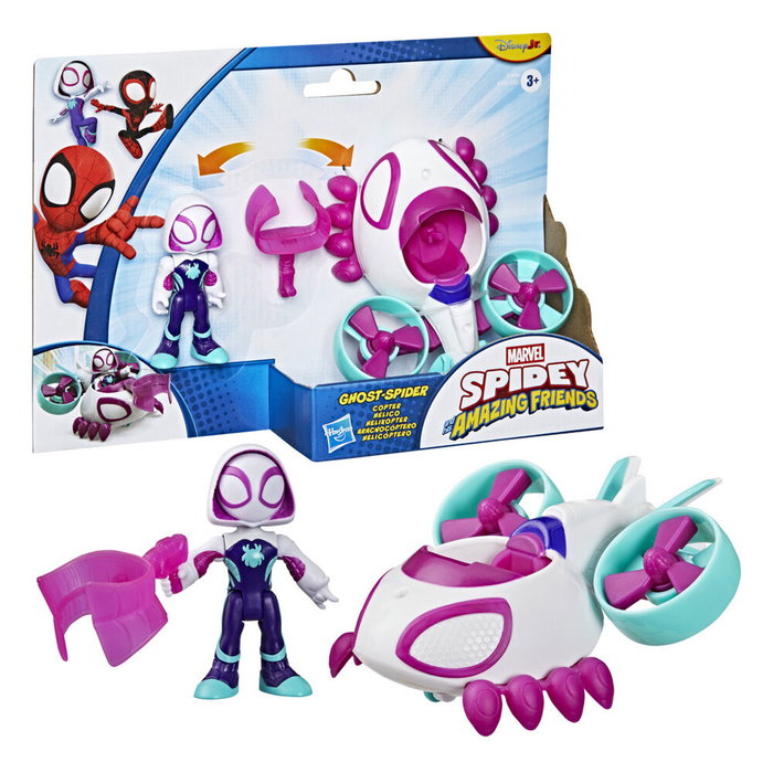 Hasbro Ghost Spider y Helicóptero Spidey Marvel Hasbro Ghost Spider y Helicóptero Spidey Marvel