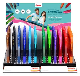 Pentel Energel X Roller Gel Retráctil 0,7 mm Surtido de 72 unidades