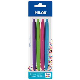 Milan Bolígrafo P1 Touch Colours 1.0 mm C-Surtidos Blíster 4 Ud