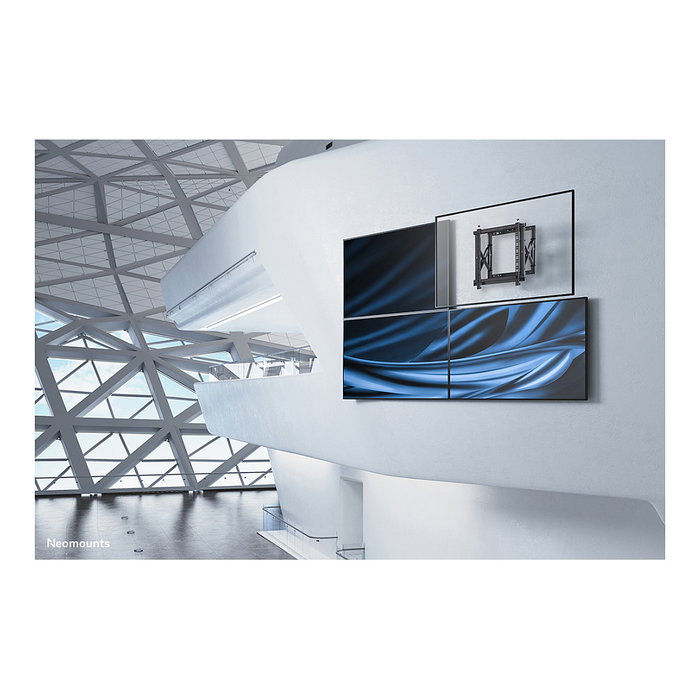 Neomounts WL95-800BL1 Soporte de pared Push-to-Pop-Out para videowall o pantalla de 42 a 70 pulgadas - Capacidad 35 kg - Negro