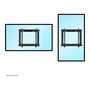 Neomounts WL95-800BL1 Soporte de pared Push-to-Pop-Out para videowall o pantalla de 42 a 70 pulgadas - Capacidad 35 kg - Negro