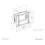 Neomounts WL95-800BL1 Soporte de pared Push-to-Pop-Out para videowall o pantalla de 42 a 70 pulgadas - Capacidad 35 kg - Negro