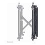 Neomounts WL95-800BL1 Soporte de pared Push-to-Pop-Out para videowall o pantalla de 42 a 70 pulgadas - Capacidad 35 kg - Negro