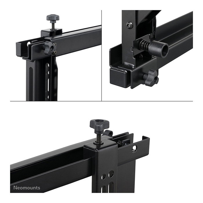 Neomounts WL95-800BL1 Soporte de pared Push-to-Pop-Out para videowall o pantalla de 42 a 70 pulgadas - Capacidad 35 kg - Negro