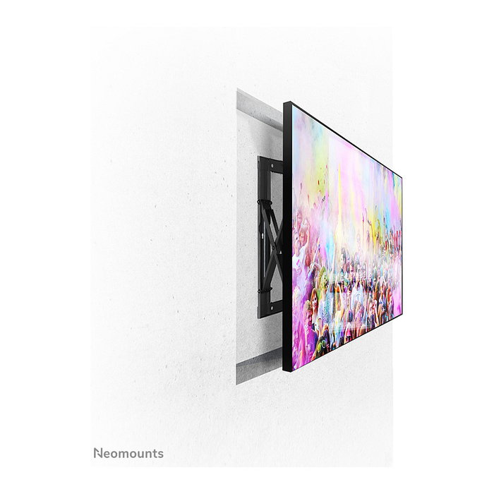 Neomounts WL95-800BL1 Soporte de pared Push-to-Pop-Out para videowall o pantalla de 42 a 70 pulgadas - Capacidad 35 kg - Negro