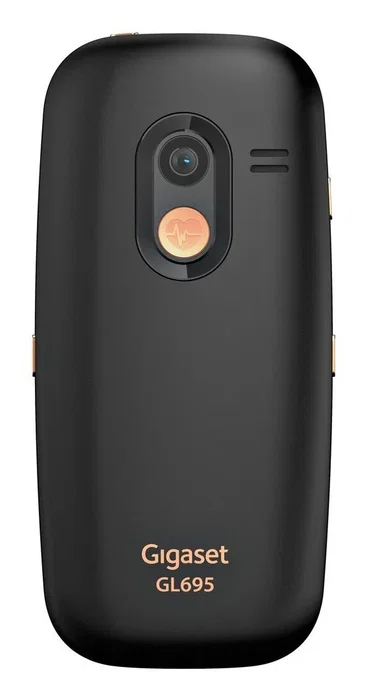 Gigaset GL695 Teléfono para Personas Mayores, Formato Barra, SIM Única 4G, Pantalla 5.87 cm (2.31"), Botones Grandes, SOS, Cámara 2 MP, Bluetooth 5.0, USB-C, Color Negro