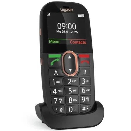 Gigaset GL695 Teléfono Móvil para Mayores 4G con Botón SOS, Negro