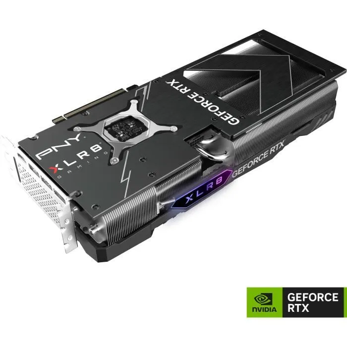 PNY - Tarjeta gráfica - GeForce RTX 4070 Ti SUPER 16GB XLR8 Gaming VERTO EPIC-X RGB Overclocked Triple Fan DLSS 3