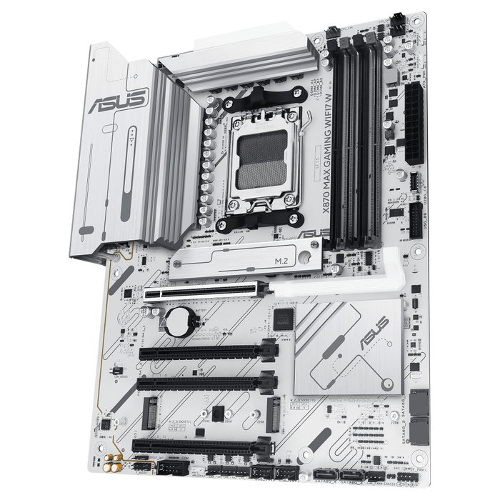 Asus X870 MAX GAMING WIFI7 W Blanco, Zócalo AM5, ATX, DDR5 Asus X870 MAX GAMING WIFI7 W Blanco, Zócalo AM5, ATX, DDR5
