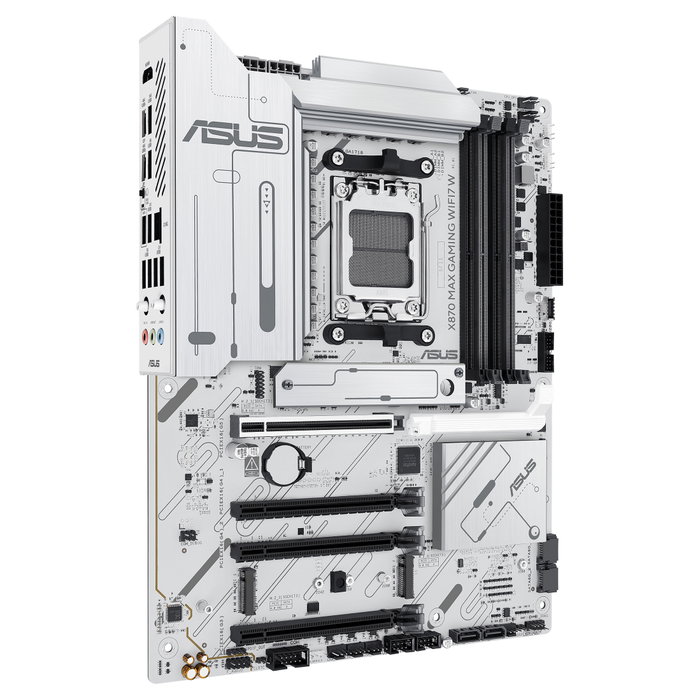 Asus X870 MAX GAMING WIFI7 W Blanco, Zócalo AM5, ATX, DDR5 Asus X870 MAX GAMING WIFI7 W Blanco, Zócalo AM5, ATX, DDR5