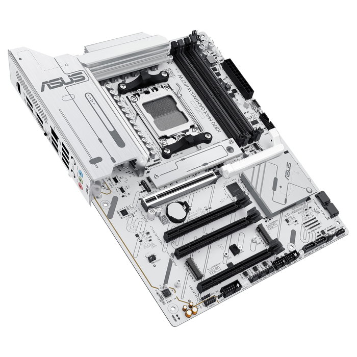 Asus X870 MAX GAMING WIFI7 W Blanco, Zócalo AM5, ATX, DDR5 Asus X870 MAX GAMING WIFI7 W Blanco, Zócalo AM5, ATX, DDR5