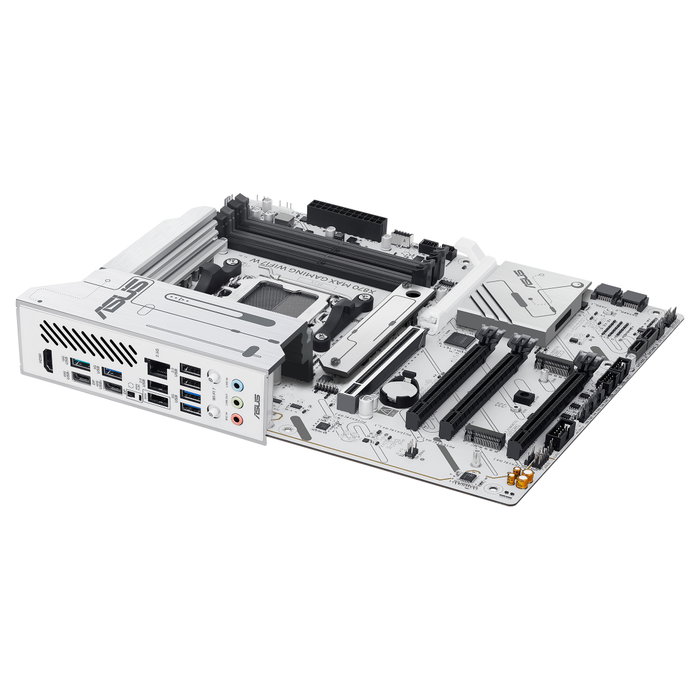 Asus X870 MAX GAMING WIFI7 W Blanco, Zócalo AM5, ATX, DDR5 Asus X870 MAX GAMING WIFI7 W Blanco, Zócalo AM5, ATX, DDR5