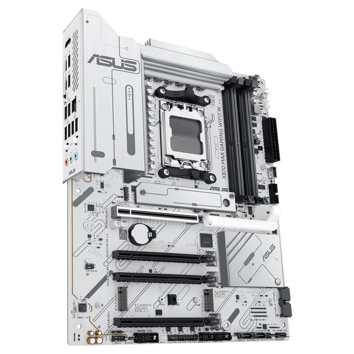 Asus X870 MAX GAMING WIFI7 W Blanco, Zócalo AM5, ATX, DDR5 Asus X870 MAX GAMING WIFI7 W Blanco, Zócalo AM5, ATX, DDR5