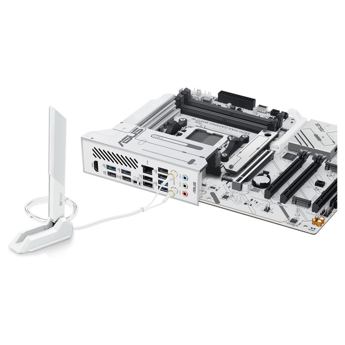 Asus X870 MAX GAMING WIFI7 W Blanco, Zócalo AM5, ATX, DDR5 Asus X870 MAX GAMING WIFI7 W Blanco, Zócalo AM5, ATX, DDR5