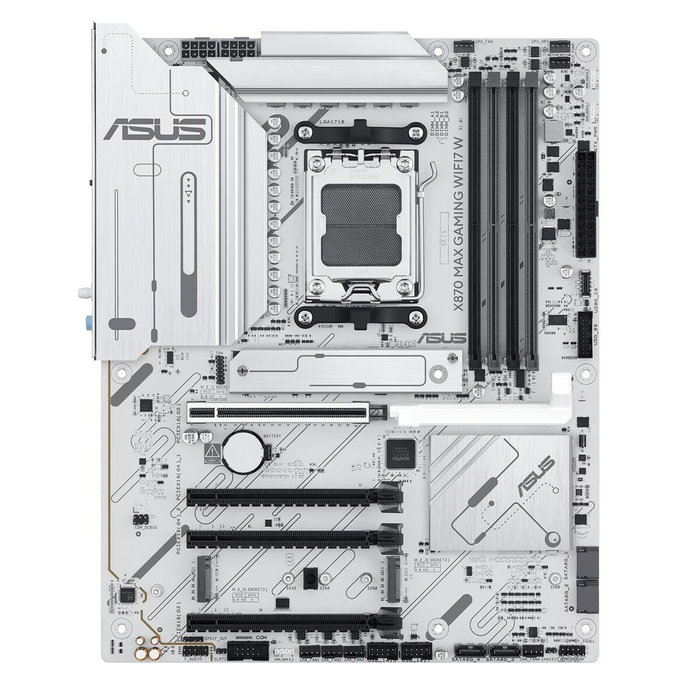 Asus X870 MAX GAMING WIFI7 W Blanco, Zócalo AM5, ATX, DDR5 Asus X870 MAX GAMING WIFI7 W Blanco, Zócalo AM5, ATX, DDR5