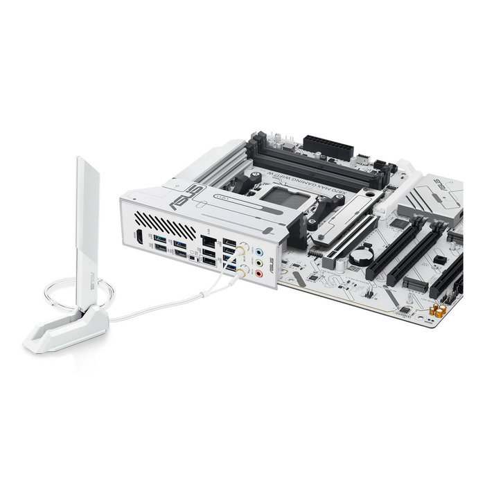 Asus X870 MAX GAMING WIFI7 W Blanco, Zócalo AM5, ATX, DDR5 Asus X870 MAX GAMING WIFI7 W Blanco, Zócalo AM5, ATX, DDR5