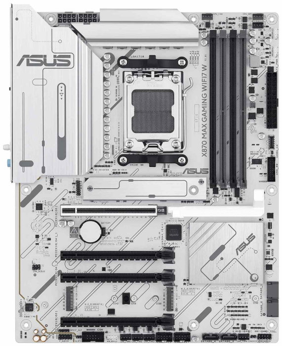 Asus X870 MAX GAMING WIFI7 W Blanco, Zócalo AM5, ATX, DDR5 Asus X870 MAX GAMING WIFI7 W Blanco, Zócalo AM5, ATX, DDR5