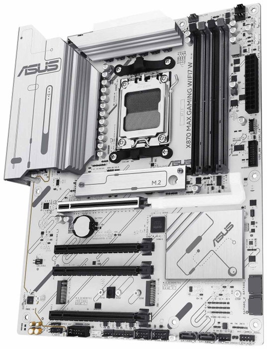 Asus X870 MAX GAMING WIFI7 W Blanco, Zócalo AM5, ATX, DDR5 Asus X870 MAX GAMING WIFI7 W Blanco, Zócalo AM5, ATX, DDR5