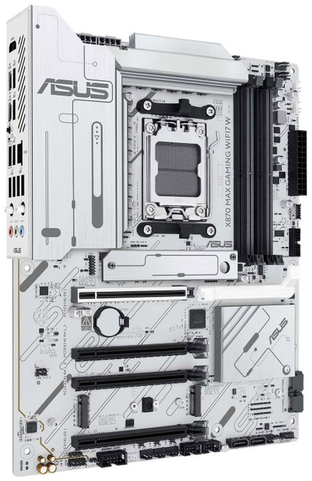 Asus X870 MAX GAMING WIFI7 W Blanco, Zócalo AM5, ATX, DDR5 Asus X870 MAX GAMING WIFI7 W Blanco, Zócalo AM5, ATX, DDR5