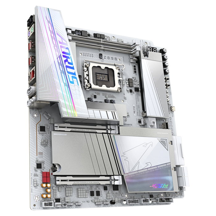 GIGABYTE Z890 AORUS TACHYON ICE Placa Base eATX - Intel Core Ultra Serie 2, LGA 1851, DDR5 9500 MHz (OC), Wi-Fi 7, 4x M.2, VRM 18+1+2 Fases