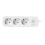 LogiLink Regleta con 3 tomas de seguridad, blanco