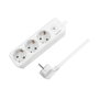 LogiLink Regleta con 3 tomas de seguridad, blanco