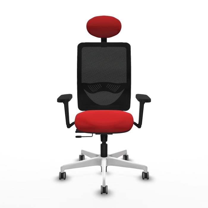 PIQUERAS Y CRESPO Silla de oficina Zulema Rojo/Negro con mecanismo Sincro/Traslack PIQUERAS Y CRESPO Silla de oficina Zulema Rojo/Negro con mecanismo Sincro/Traslack