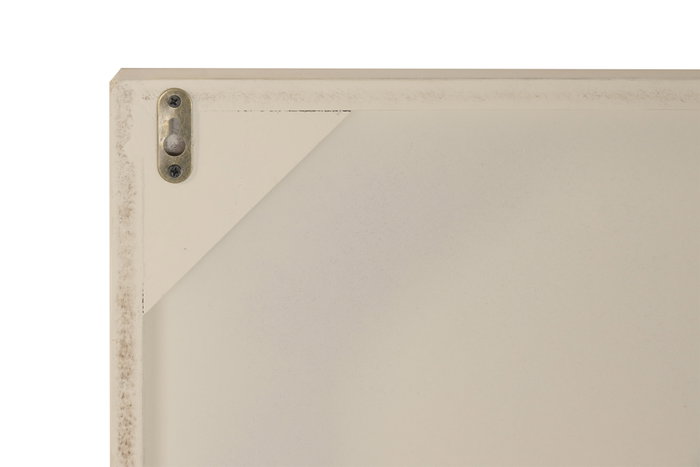 DKD Home Decor Cuadro MDF Relieve Casas Marrón Claro 80x80x6 cm
