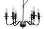 DKD Home Decor Lámpara de Techo de Metal con 6 Brazos, Negro