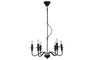 DKD Home Decor Lámpara de Techo de Metal con 6 Brazos, Negro
