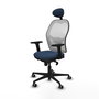 PIQUERAS Y CRESPO Silla de oficina Jorquera Azul marino y Blanco