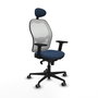 PIQUERAS Y CRESPO Silla de oficina Jorquera Azul marino y Blanco