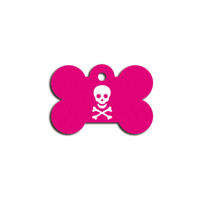 Placa identificativa para collar Imarc Bone Rosa