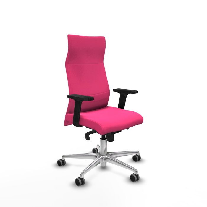 PIQUERAS Y CRESPO Sillón Albacete Rosa con Mecanismo Sincro y Base de Aluminio PIQUERAS Y CRESPO Sillón Albacete Rosa con Mecanismo Sincro y Base de Aluminio